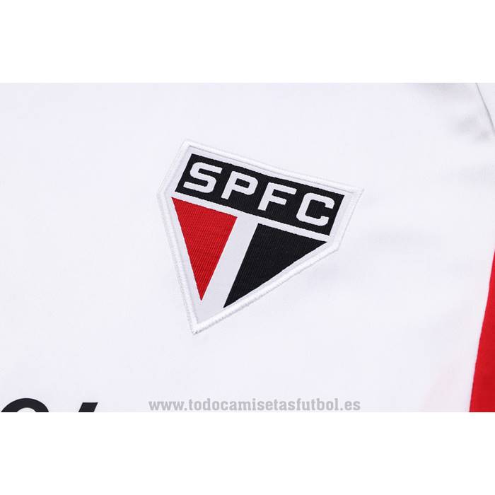 Chandal del Sao Paulo Manga Corta 2023-2024 Blanco